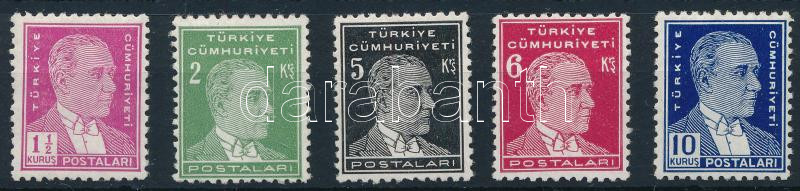Forgalmi sor, Definitive stamps set