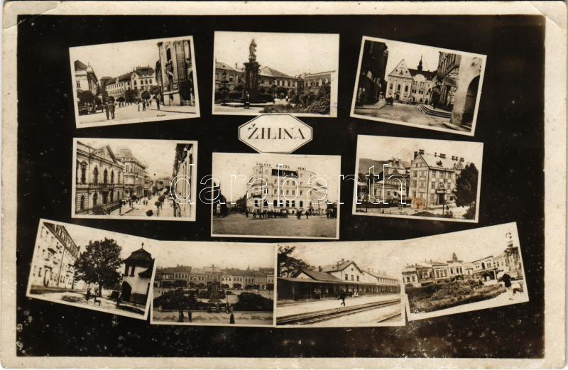 Zsolna, Sillei, Zilina; mozaiklap / multi-view postcard