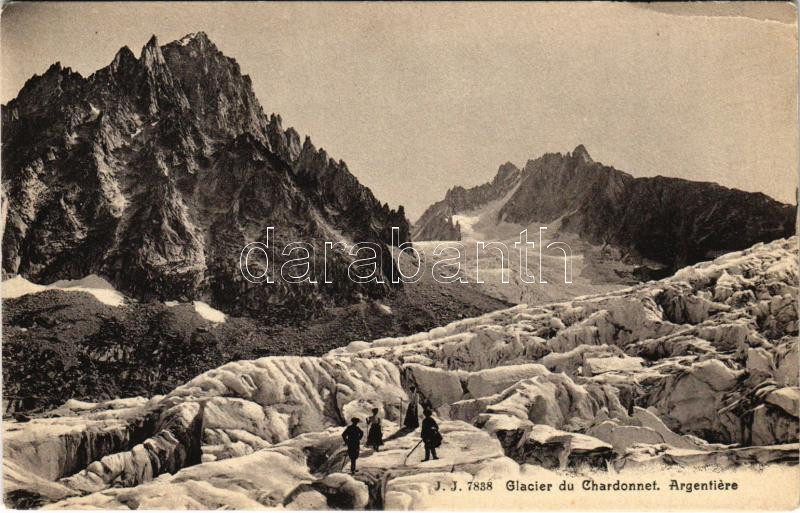 Hegymászás az Argentiére-ben., Glacier du Chardonnet, Argentiere / winter sport, hiking