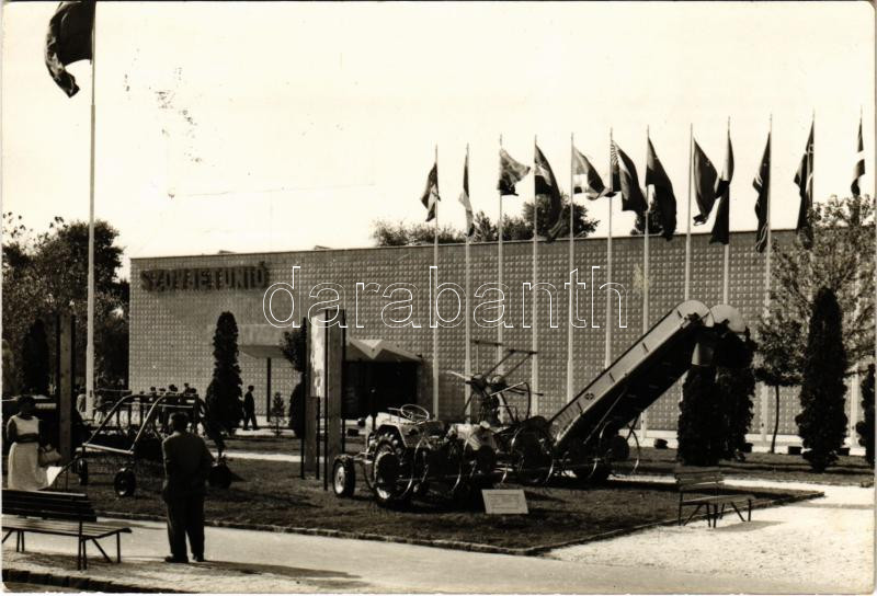 1962 Budapest, Országos Mezőgazdasági Kiállítás, Szovjetunió pavilonja. Képzőművészeti Alap Kiadóvállalat + So. Stpl.