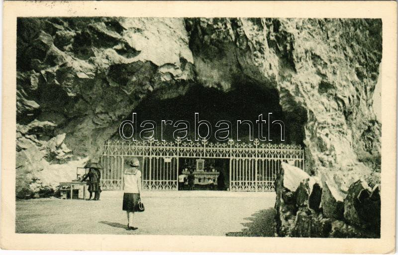 1934 Budapest XI. Gellért-hegyi lourdesi barlang, Magyarok Nagyasszonya sziklatemplom, főkapu