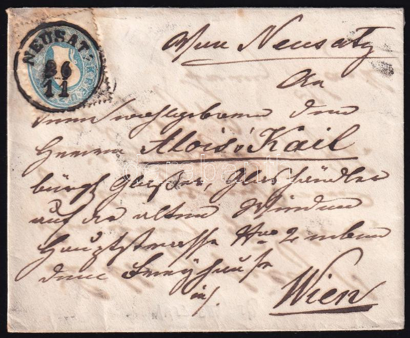 15kr on cover "NEUSATZ" - Wien, 15kr levélen "NEUSATZ" - Wien