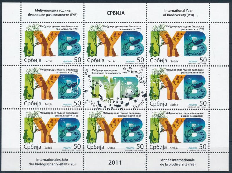 International Year of Biodiversity (IYB) minisheet, A biodiverzitás nemzetközi éve kisív