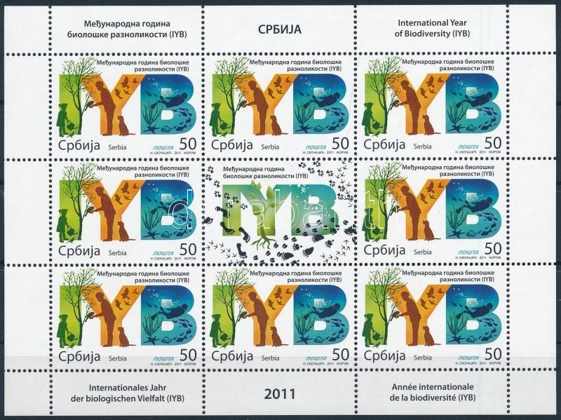 International Year of Biodiversity mini sheet, A biodiverzitás nemzetközi éve kisív