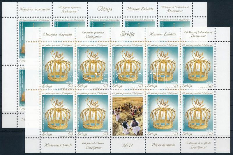 100 Years of Celebration of Duzijanka minisheet pair, Szabadkai Duzijanka fesztivál kisív pár