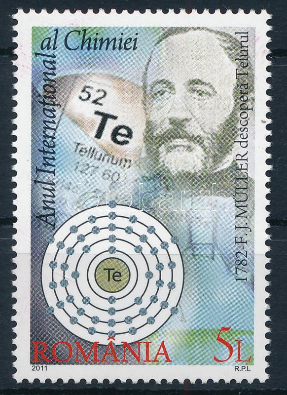 A kémia nemzetközi éve bélyeg, International year of chemistry stamp