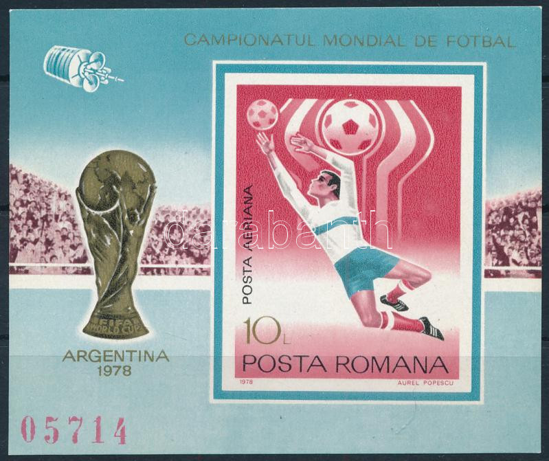 World Cup Argentina imperforated block, Labdarúgó-világbajnokság, Argentína vágott blokk