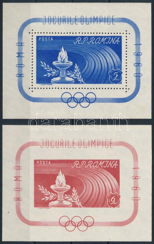 Olympic Games Rome block set, Római olimpia blokksor