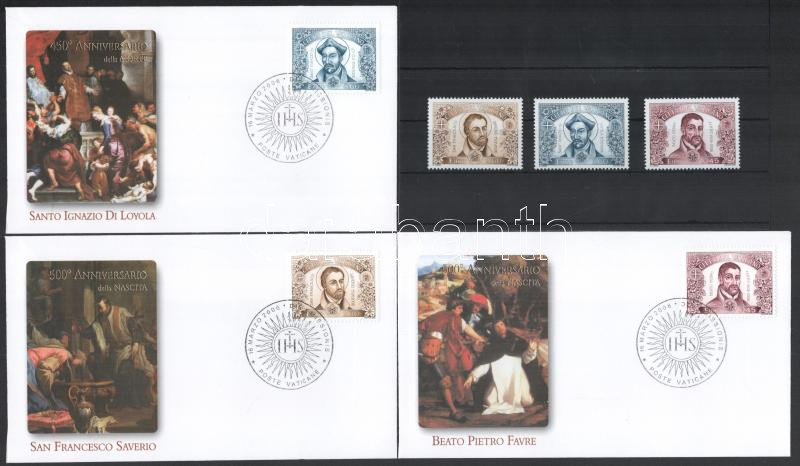 Anniversaries set + set on 3 FDCs, Évfordulók sor + sor 3 db FDC-n