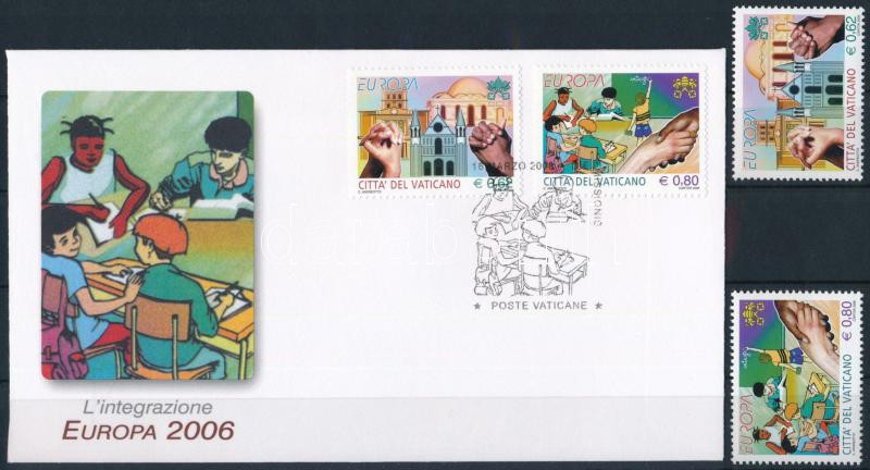 Europa CEPT: Integration set + set on FDC, Europa CEPT: Intergráció sor + sor FDC-n