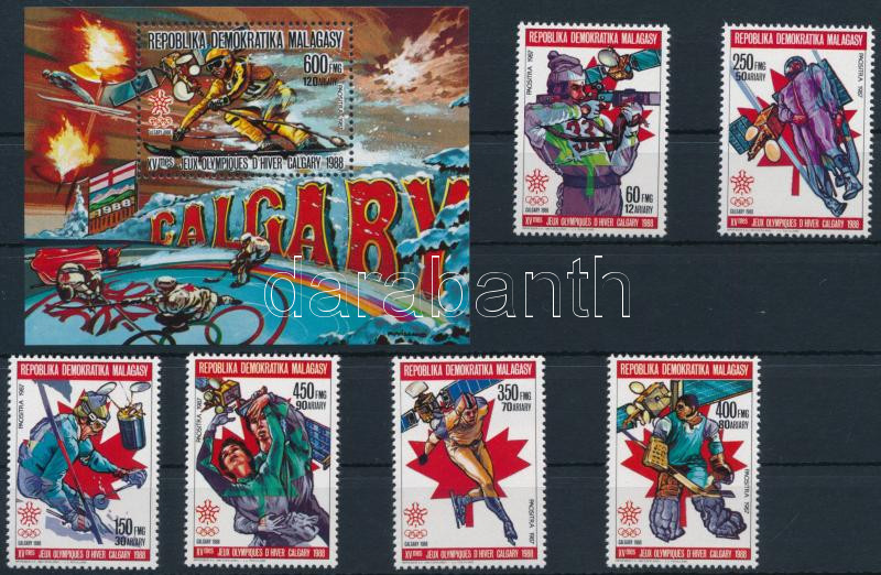 Winter Olympics Calgary set + block, Téli olimpia, Calgary sor + blokk