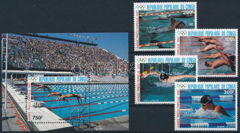 Olympic Games: Swimming set + block, Olimpia, úszás sor + blokk