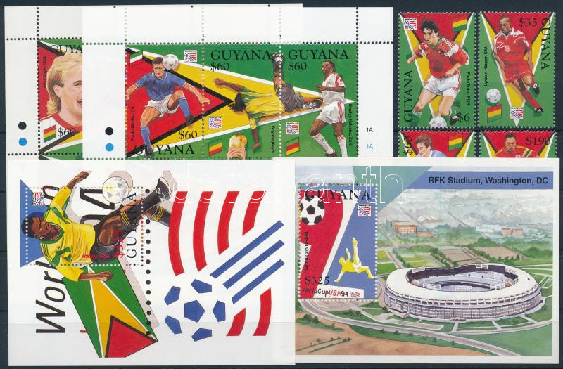 World Cup USA set + block set + minisheet set, Labdarúgó világbajnokság, USA sor + blokksor + kisív sor