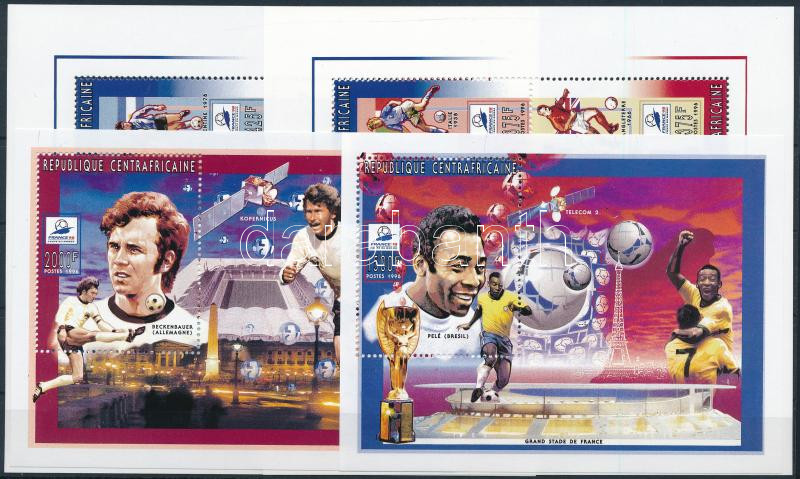 World Cup France minisheet set + block set, Labdarúgó-világbajnokság, Franciaország kisív sor + blokksor