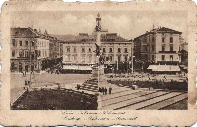 Lviv, Lemberg; Mickiewicz Monument