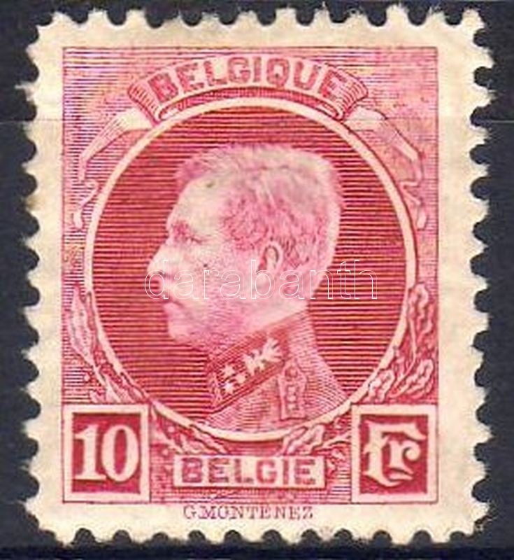 König Albert I. Marke, I. Albert király bélyeg, King Albert I stamp