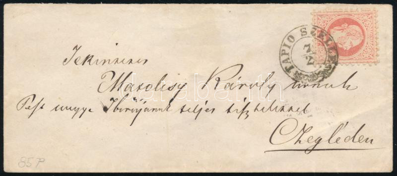 ~1870 5kr levélen / on cover 