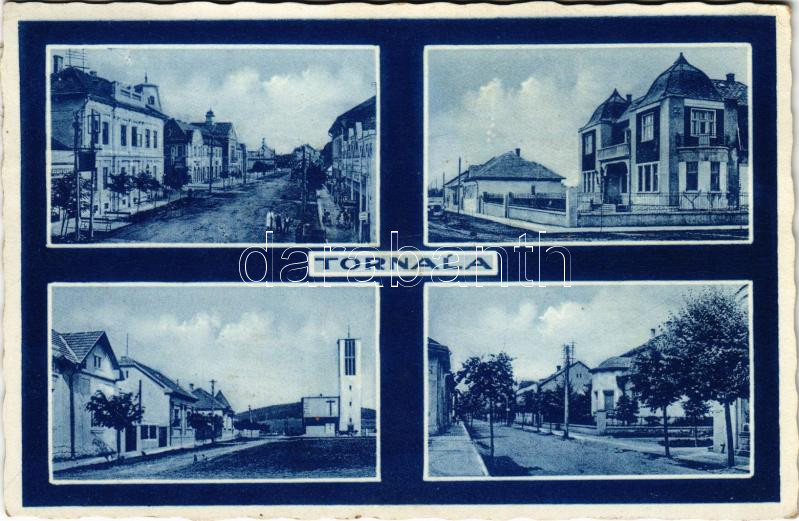 1938 Tornalja, Tornallya, Safárikovo, Tornala; mozaiklap. J. Chorvát kiadása / multi-view postcard