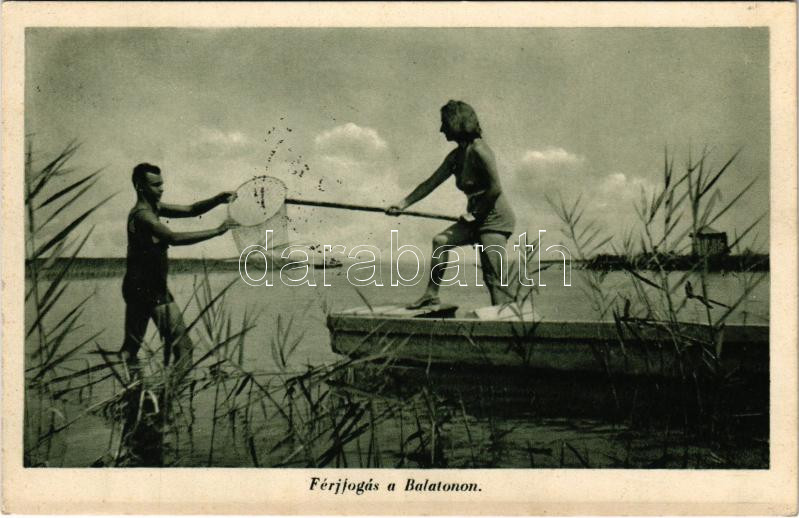 1940 Balaton, Férjfogás a Balatonon