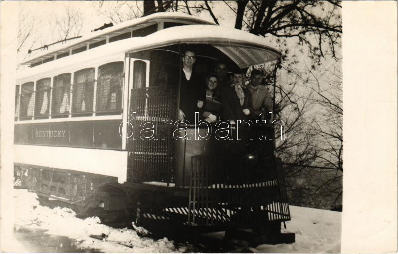Cincinnati (Ohio), Newport & Covington Railway, the Green Line parlor car, tram 