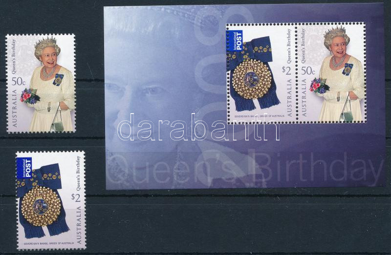 Queen Elizabeth II's birthday set + block, II. Erzsébet királynő 82. születésnapja sor + blokk