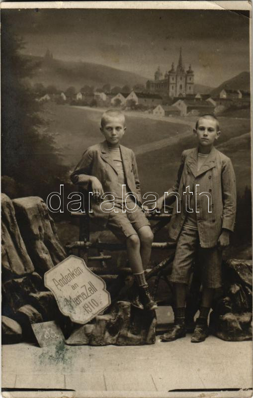 1910 Mariazell, Andenken. Studio photo