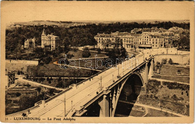 1936 Luxembourg, Le pont Adolphe / bridge