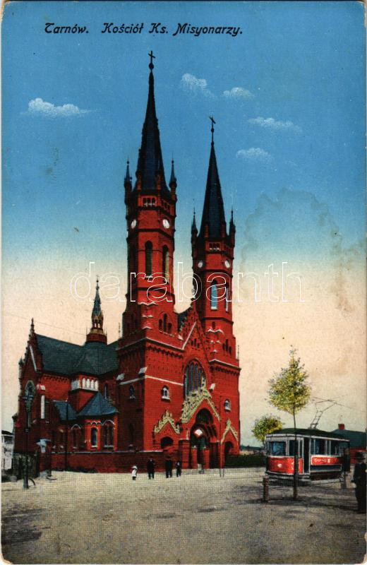 **, Tarnów, Kosciól Ks. Misyonarzy / church, tram