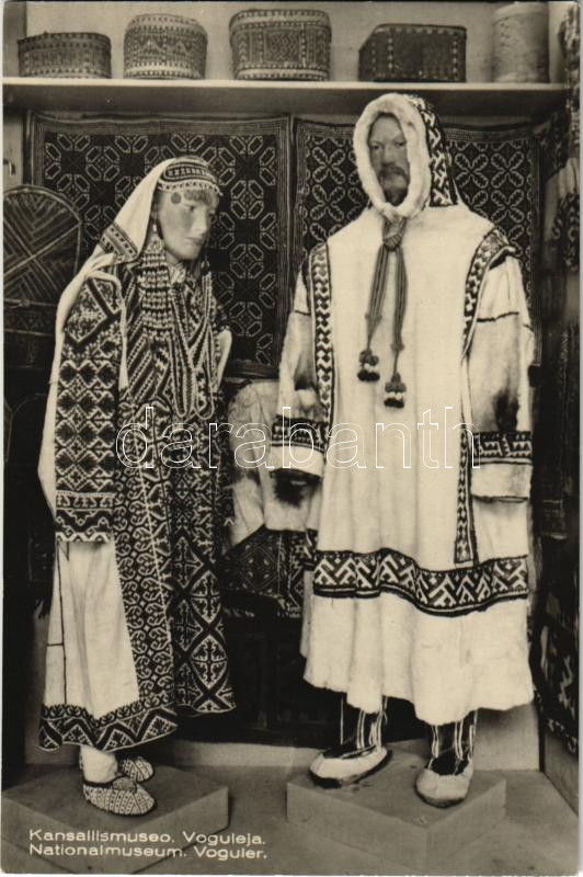 Kansallismuseo. Voguleja / Nationalmuseum, Voguler / Finnish folklore, Finn folklór ruházat.