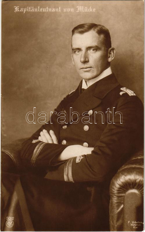 Kapitänleutnant von Mücke / WWI Imperial German Navy (Kaiserliche Marine), Captain lieutenant, Első világháborús német haditengerészeti százados hadnagy