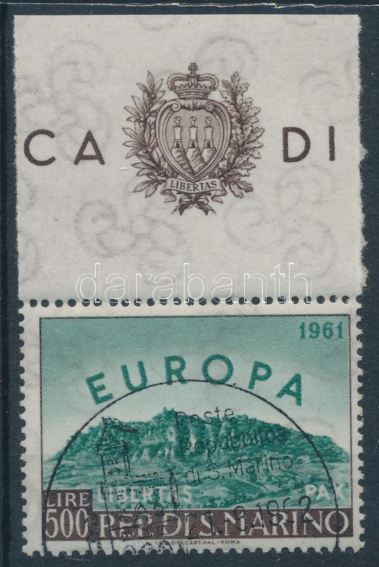 Europa CEPT stamp taken from block, Europa CEPT blokkból kiszedett bélyeg