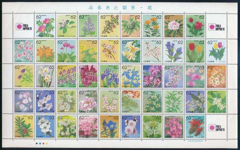 Flowers minisheet, Prefektúra; Virágok kisív