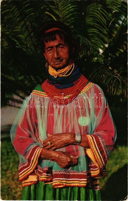 1963 Seminole Indián a Floridai 'Dzsungel sziget'-en, 1963 Seminole Indian at Miami Bird Jungle, Florida