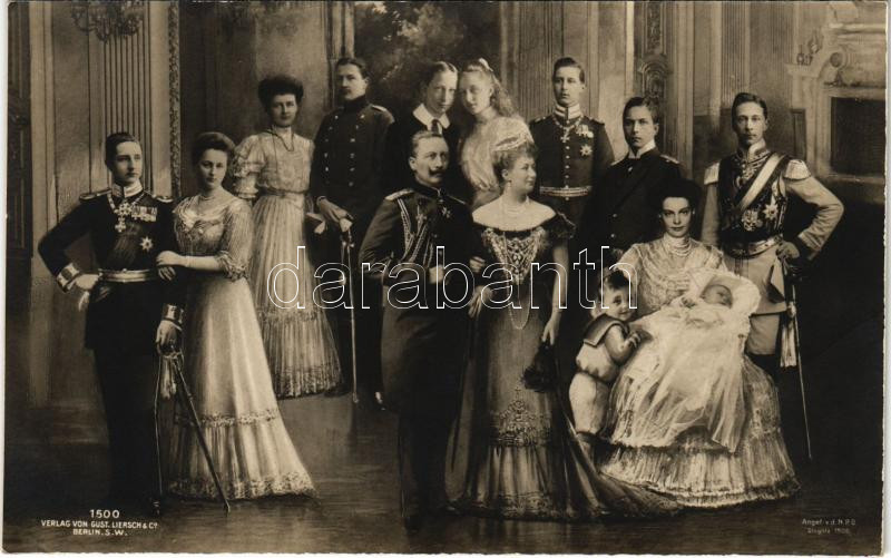 Deutschlands Kaiserhaus / German royal family of Wilhelm II. Verlag v. Gustav Liersch & Co., II. Vilmos császár és a királyi család. Gustav Liersch & Co.