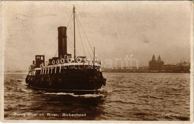 Birkenhead, Ferry Boat on River