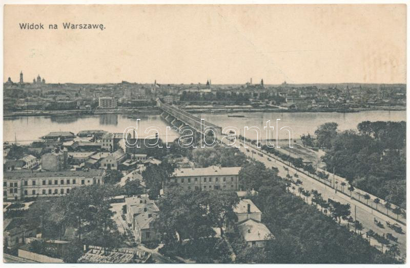 Warszawa, Varsovie, Warschau, Warsaw; Widok ogólny / general view, bridge (wet damage)