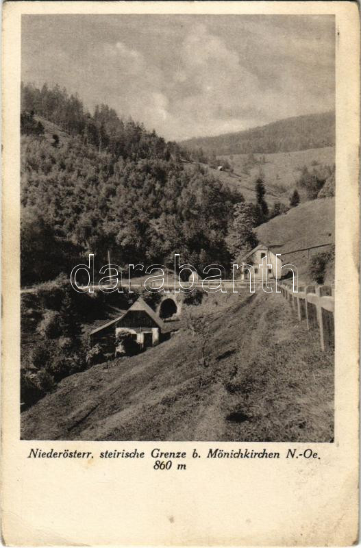 Mönichkirchen, Niederösterr. steirische Grenze / border