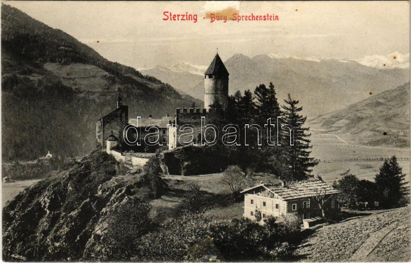 Vipiteno, Sterzing (Südtirol); Burg Sprechenstein / castle (surface damage)