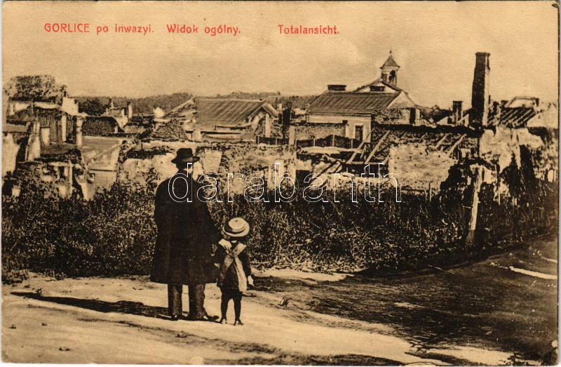 1916 Gorlice, po inwazyi / destruction after the Russian invasion + 