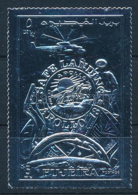 Apollo 13 stamp with silver foil, Apollo 13 ezüstfóliás bélyeg