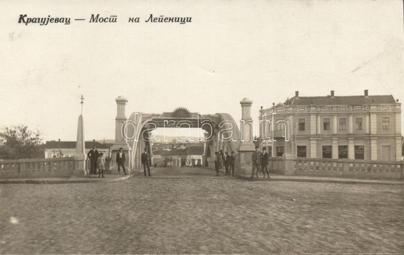 Kragujevac, bridge on the Lepenica with Hotel Srpska Kruha