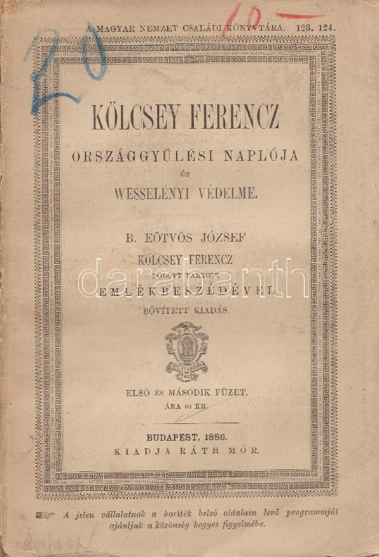 Kölcsey Ferenc: Kölcsey Ferencz Országgyülési naplója és | Darabanth Kft.