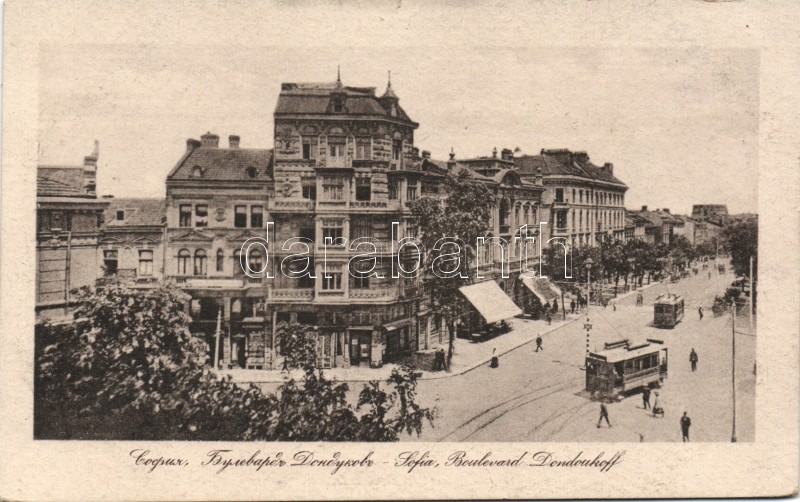 Sofia, Boulevard Dondoukoff, trams