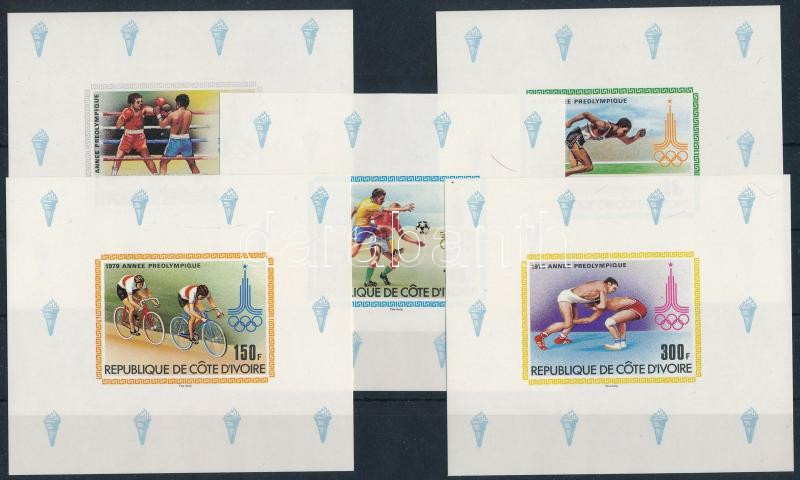 Olympic Games imperforated block set, Nyári olimpia sor vágott blokkformában