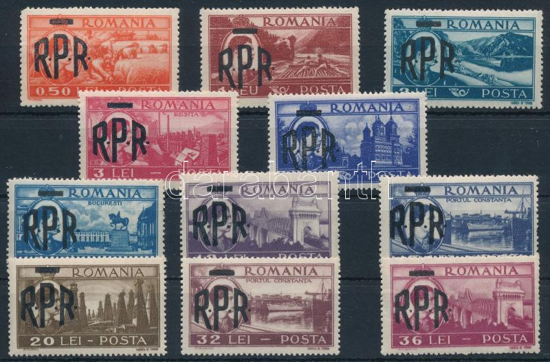 Definitive overprint set, Forgalmi felülnyomott sor