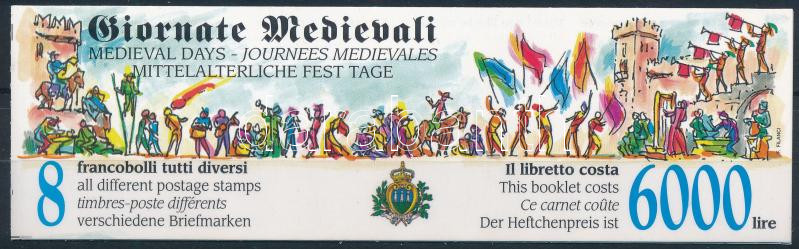 Medieval Days stamp booklet, Középkori Napok bélyegfüzet