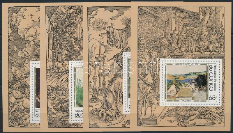 Dürer paintings block set, Dürer festmények sor blokkformában