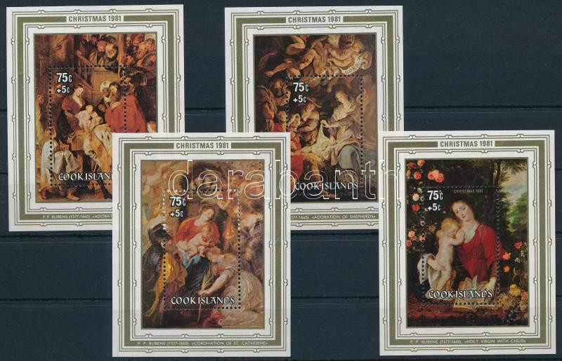 Karácsony, Rubens festmények sor blokkformában, Karácsony: Rubens' paintings block set