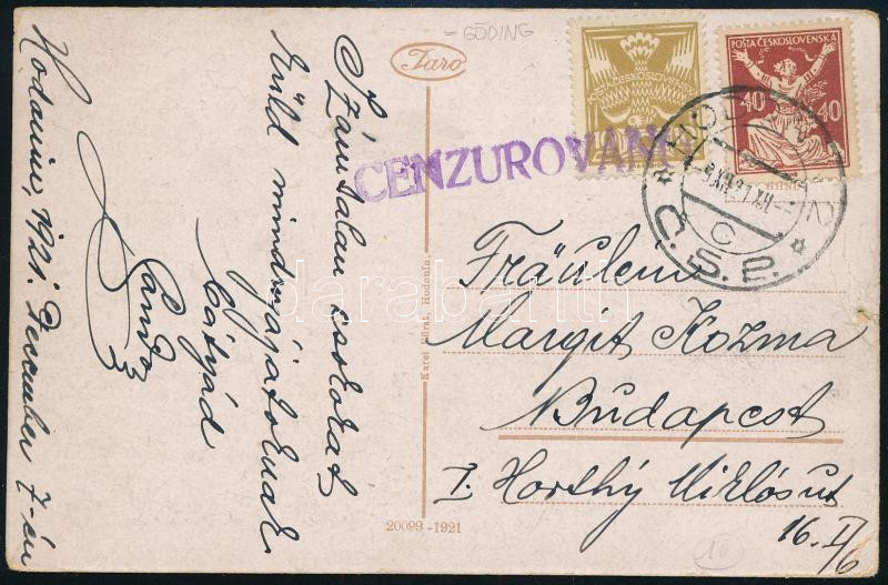 Csehszlovákia 1921