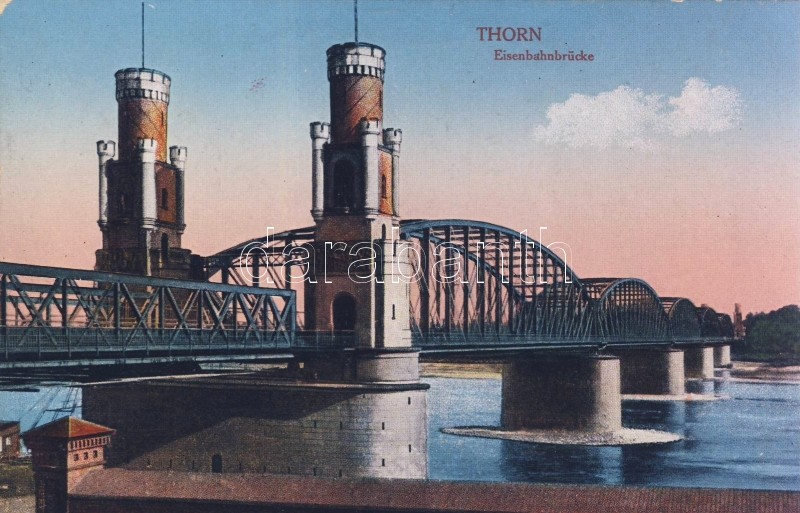 Torun, Thorn; Eisenbahnbrücke / railway bridge